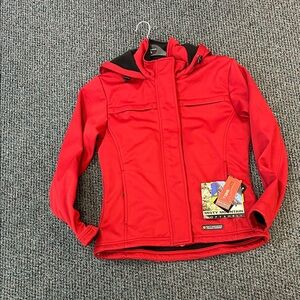 Misty Mountain Red Softshell Wind Jacket